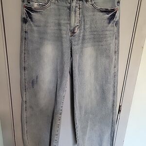 Judy Blue Jeans Size 15/32 Cropped Wide Leg Tummy Control